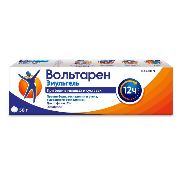 Вольтарен эмульгель 2% 50г гель д/пр.наружн. №1 туба (Novartis consumer health s.a.)