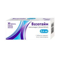 Вазотайм 0,4мг таб.п/об.пл. №30 (КСАНТИС ФАРМА)