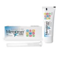 Метрогил плюс 50г гель ваг. №1 туба  + аппликатор 1 шт (ЮНИК)