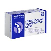 Диклозан глюкозамин хондроитин мсм капс. №60 (ВИС ООО)