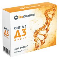 Биафишенол омега 3 д3 форте капс. №100 (БИОФАРМ ООО)