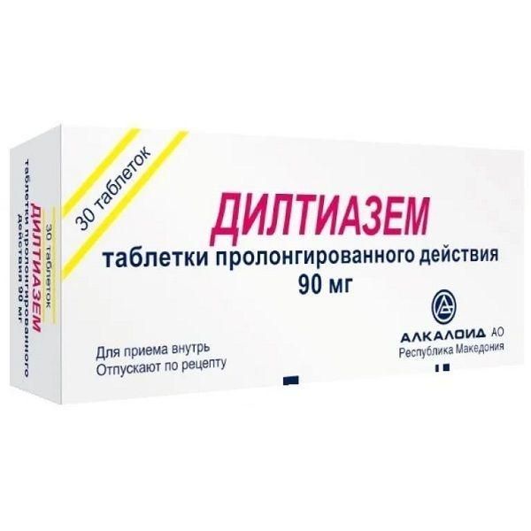 Дилтиазем 90мг таб.пролонг.высв. №30 (Alkaloid ad_1)