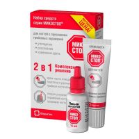 Микостоп набор крем-паста д/ногтей 20мл+лосьон д/ногтей 15мл (ЗЕЛЕНАЯ ДУБРАВА АО)