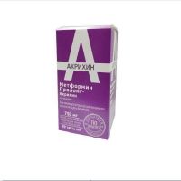 Метформин лонг 750мг таб.пролонг. №60 (АКРИХИН)