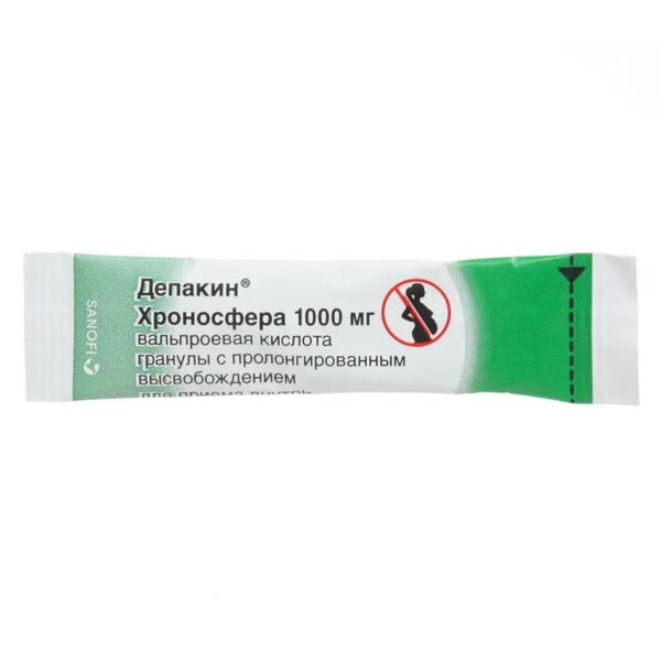 Депакин хроносфера 1000мг гран.д/пр.внутр.пролонг. №30 пак. (Sanofi-winthrop industrie_4)