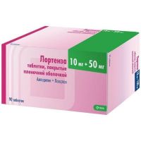 Лортенза 10мг+50мг таб.п/об.пл. №90 (КРКА)