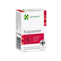 Корамин (классик) 155мг таб.п/об.киш/раств. №40 цитамины (ГЕРОФАРМ)