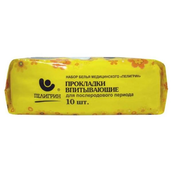 Пелигрин прокладки послеродовые №10 п4 набор 4 капли (Пелигрин  матен ооо)