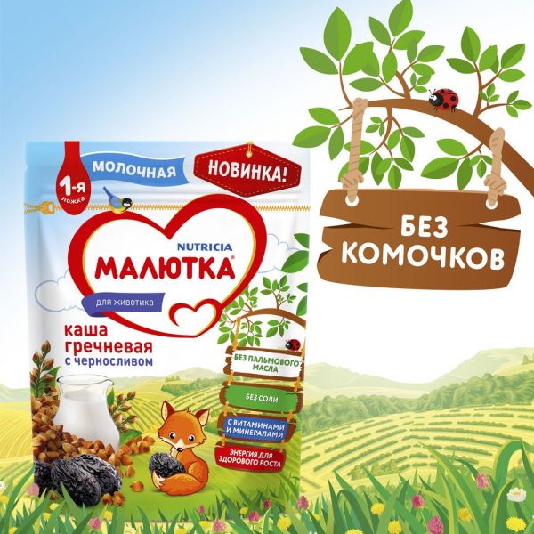 Каша молочная гречневая винни 220г