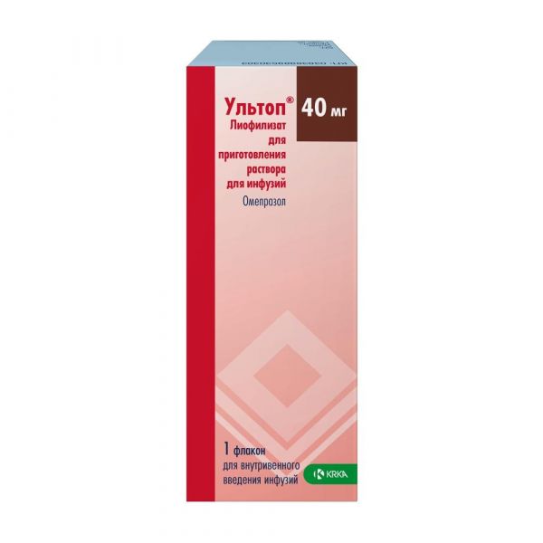Ультоп 40мг лиоф.д/р-ра д/инф. №1 фл. (Sofarimex industria quimica and farmaceutica/ krka d.d.)
