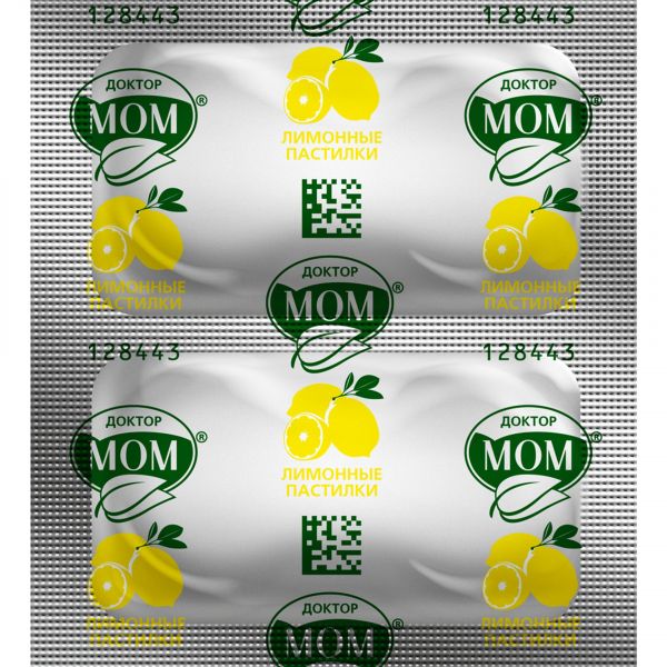 Доктор мом пастилки №20 лимон (Unique pharmaceutical laboratories)