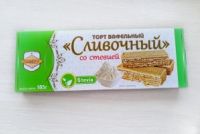 Торт вафельный 185г сливочный со стевией (АТРУС ООО)