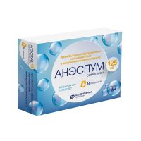 Анэспум 125мг 1100мг гран. №14 пак. (КАНОНФАРМА)