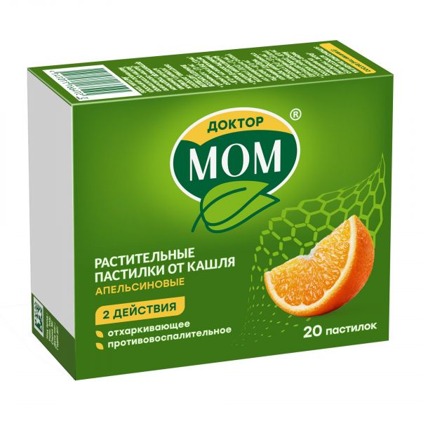 Доктор мом пастилки №20 апельсин (Unique pharmaceutical laboratories)