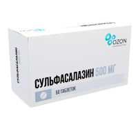 Сульфасалазин 500мг таб.п/об.пл. №50 (АТОЛЛ)