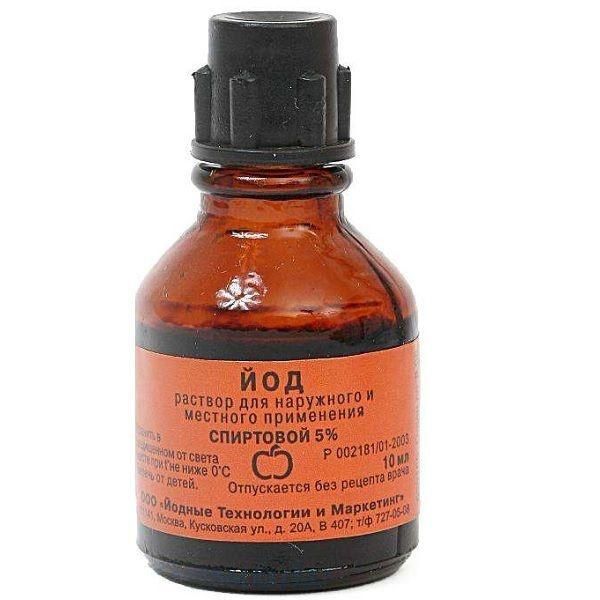 Йод 5% 10мл р-р спирт.д/пр.наружн. №1 фл.  с лопаткой (Самарамедпром оао)
