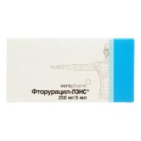 Фторурацил 50мг/мл 5мл р-р д/вв.в/с. №10 фл. (ЛЭНС-ФАРМ)