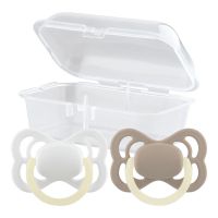 Lubby (Лабби) соска-пустышка №2 силикон.симметрич. светящ.кольцо с 0 мес. 33688 (ЙЕЛОУКЭЙР ЛТД)