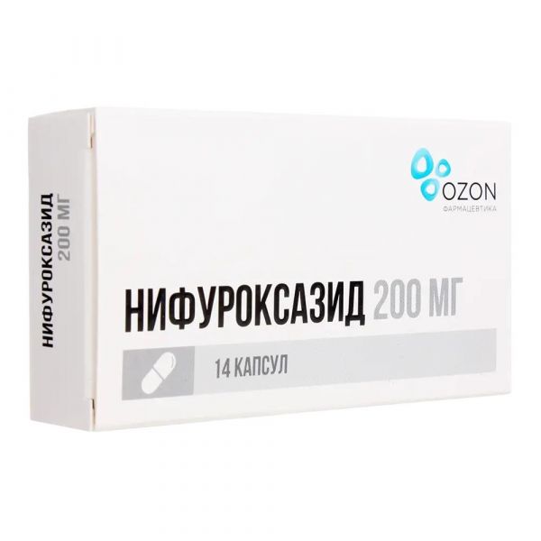 Нифуроксазид 200мг капс. №14 (Озон ооо)