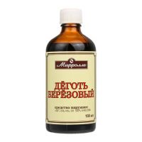 Деготь березовый 100мл субст.-ж-ть №1 фл. (МИРРОЛЛА)