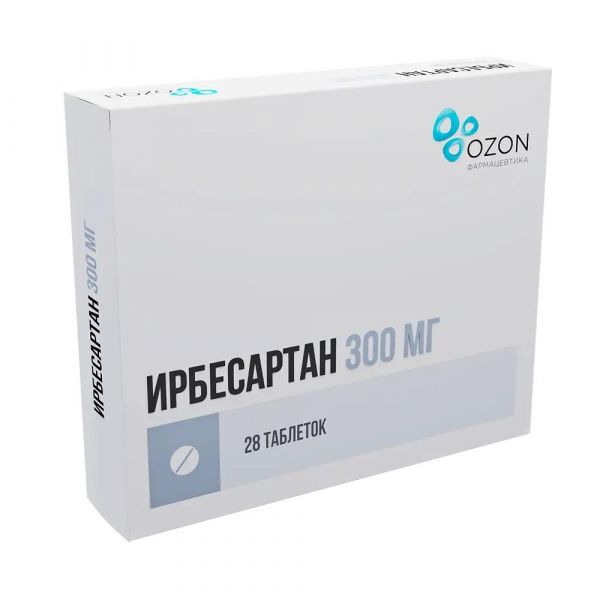 Ирбесартан 300мг таб.п/об. №28 (Озон ооо)