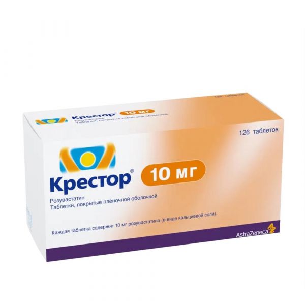 Крестор 10мг таб.п/об.пл. №126 (Ipr pharmaceuticals inc./астразенека индастриз ооо)
