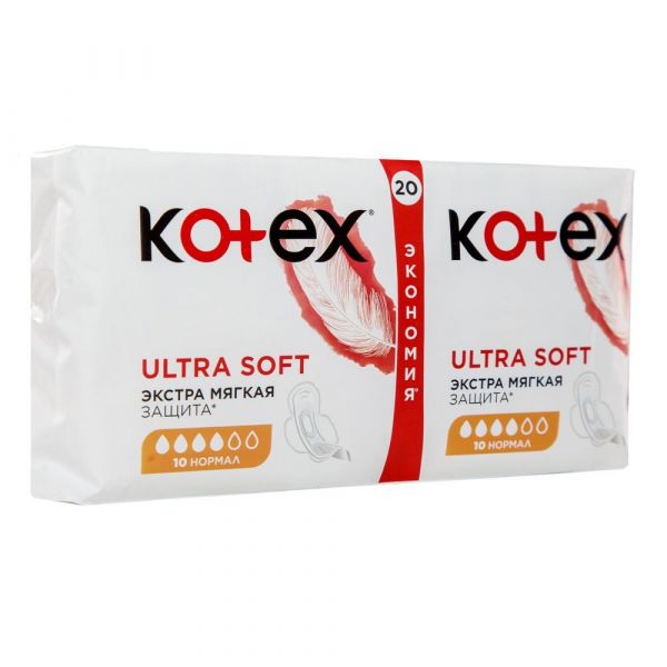 Kotex (котекс) прокладки ультра драй софт №20 нормал 25025 (Kimberly-clark corp.)