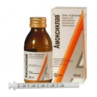 Амоксиклав 156.25мг/ 5мл 100мл пор.д/сусп.д/пр.внутр. №1 фл. (САНДОЗ)