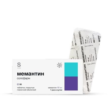 Мемантин 10мг таб.п/об.пл. №90 (Гротекс ооо)