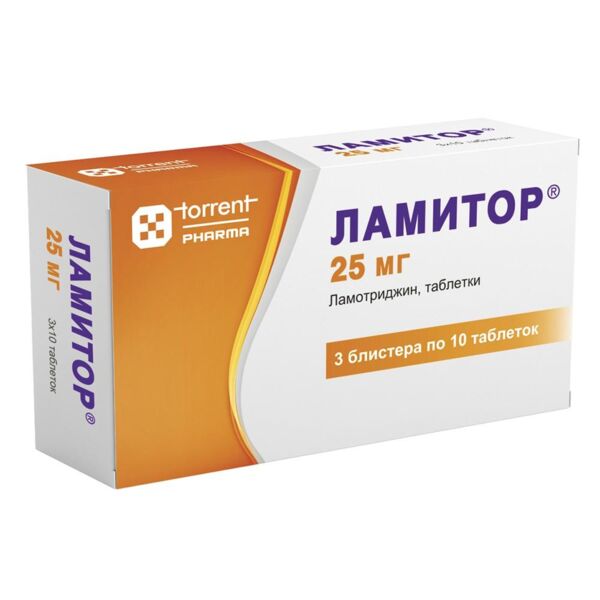 Ламитор 25мг таб. №30 (Torrent pharmaceuticals ltd)