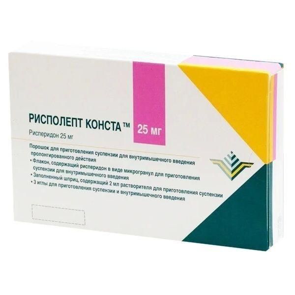 Рисполепт конста 25мг пор.д/сусп.д/ин.в/м.пролонг. №1 фл.  +раств.шпр (Alkermes inc/cilag ag)