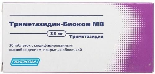 Триметазидин мв 35мг таб.п/об.модиф.высв. №30 (Биоком зао)