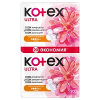 Kotex (Котекс) прокладки ультра №20 сетчат. нормал (КИМБЕРЛИ КЛАРК)