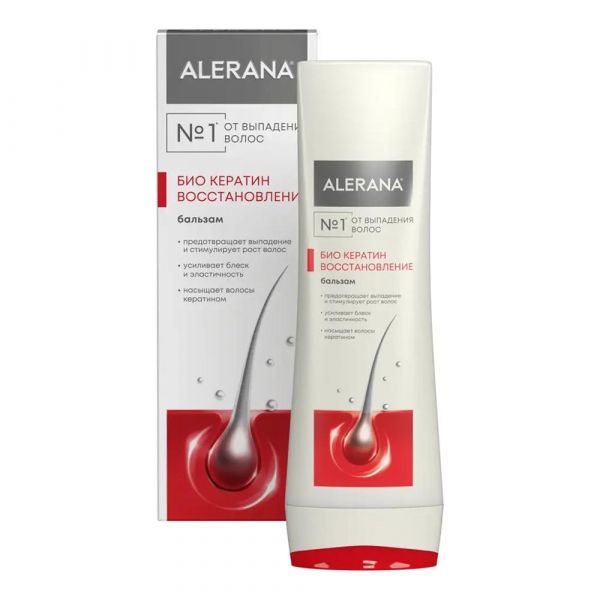 Alerana (Алерана) бальзам-ополаскиватель для волос 200мл восстановление био кератин (Вертекс ао)