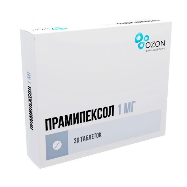 Прамипексол 1мг таб. №30 (Озон ооо)