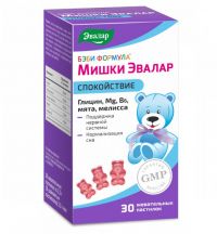 Бэби формула мишки спокойствие пастилки жев. №30 (ЭВАЛАР)