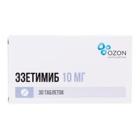 Эзетимиб 10мг таб. №30 (АТОЛЛ)