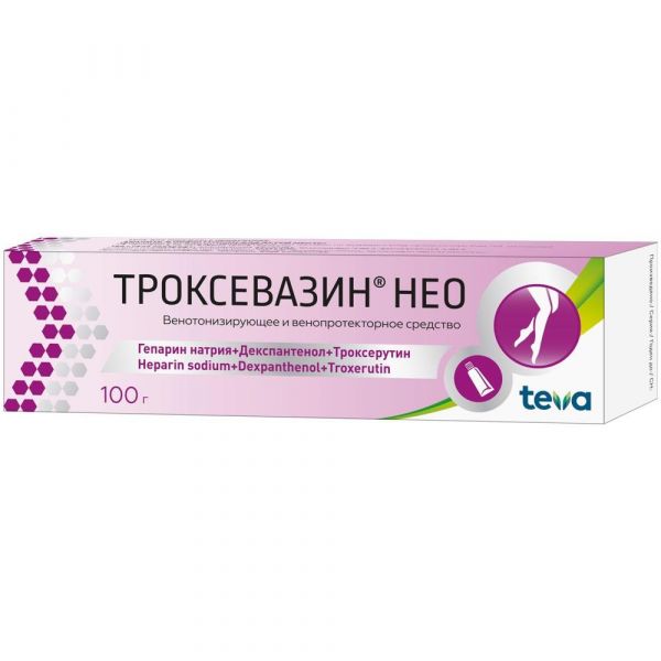 Троксевазин нео 100г гель д/пр.наружн. №1 туба (Balkanpharma-troyan ad_2)