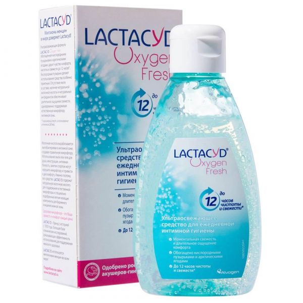 Lactacyd (лактацид) оксиджен фреш кислородная свежесть 200мл гель д/интм.гигиены (Интерфилл ооо)