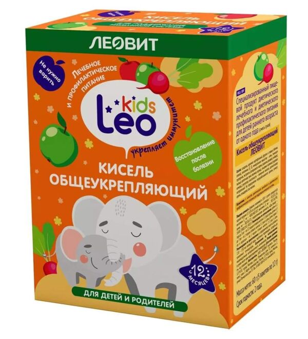 Леовит кидс кисель общеукрепляющий 12г №5 от 1 года (Леовит нутрио ооо)