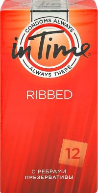 Презерватив in time №12 ребристый (АТЕКС ГРУПП)