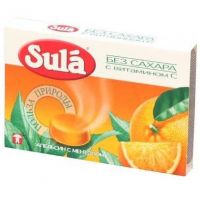 Sula (Сула) леденцы без сахара 18г апельсин ментол (_ABBOTT LABORATORIES S.A.)