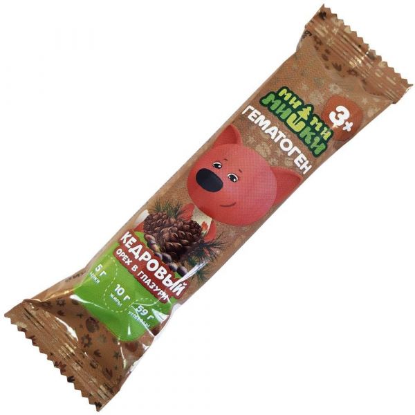 Ми-ми-мишки гематоген русский 40г кедр.орех глазурь (Фарм-про ооо)