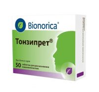 Тонзипрет таб.д/рассас.гомеоп. №50 (БИОНОРИКА)