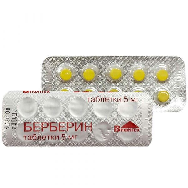Берберин 5мг таб. №30 (Вифитех зао)