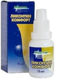 Раствор для линз ликонтин комфорт 18мл №1 фл. (МЕДСТАР НПФ ООО)