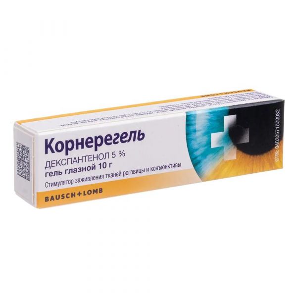 Корнерегель 5% 10г гель глазн. №1 туба (Dr.gerhard mann gmbh)