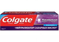 Colgate (Колгейт) зубная паста максимальная защита от кариеса 75мл +нейтр-р сахарных кислот (КОЛГЕЙТ)