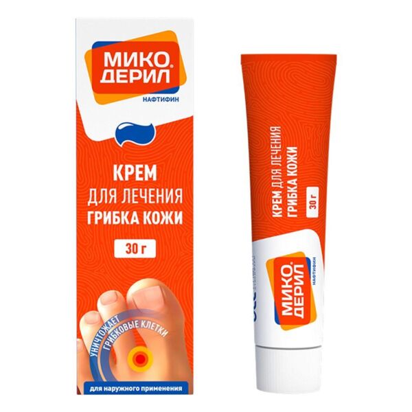 Микодерил 1% 30г крем д/пр.наружн. №1 туба (Лекко фф зао)