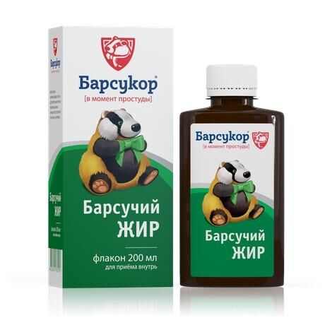Барсукор барсучий жир 200мл ж-ть д/пр.внутр. №1 фл. (Багира ооо)